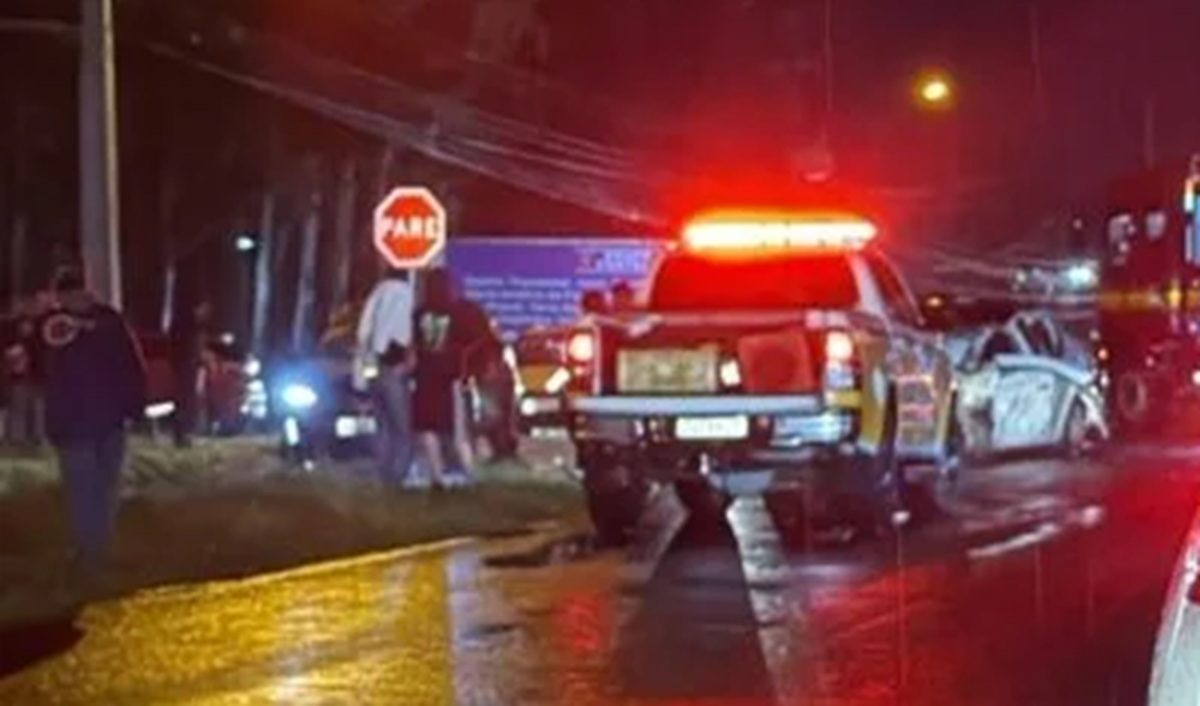Colisão lateral deixa seis pessoas feridas, incluindo três crianças, na Estrada do Mar