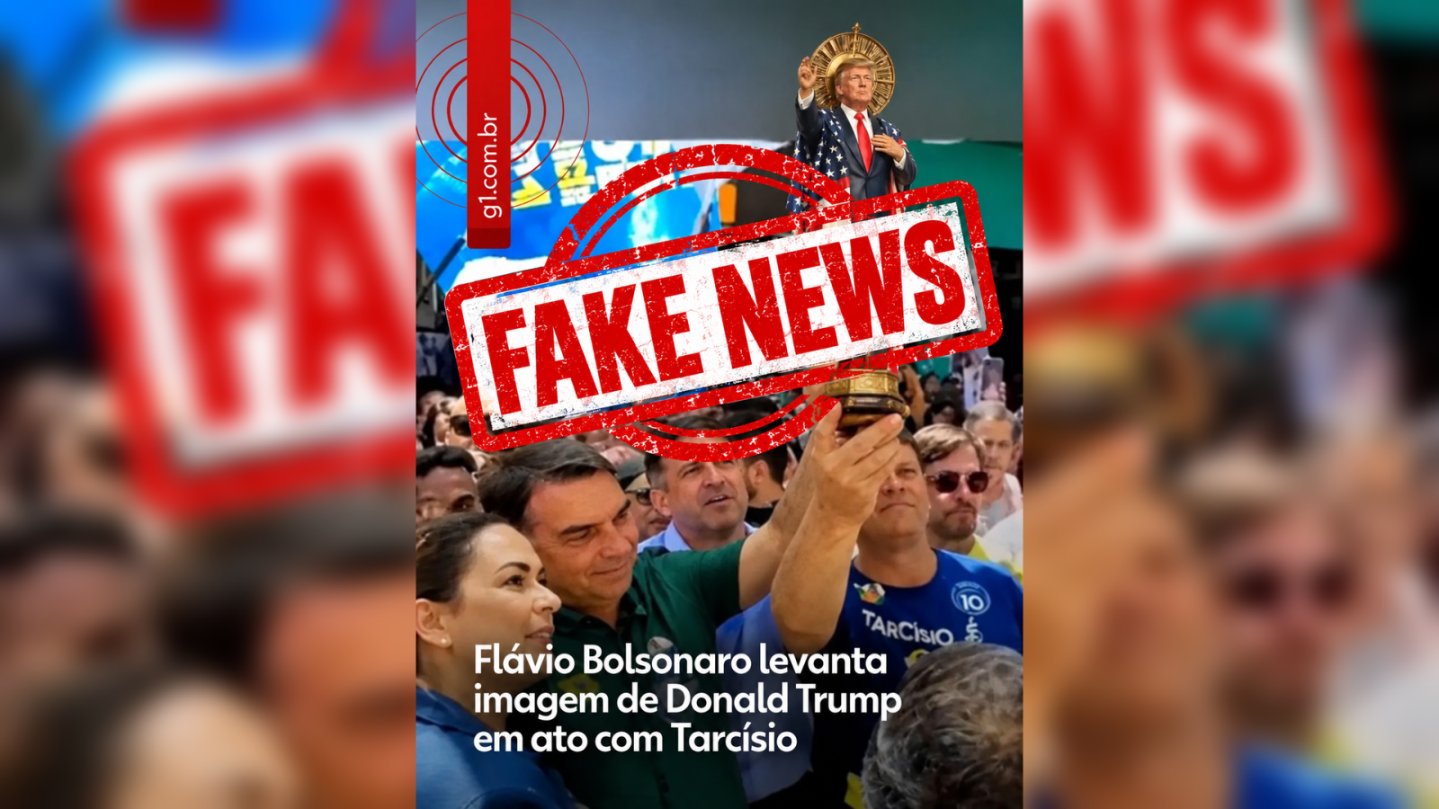 Didi Galvão critica montagem envolvendo Flávio Bolsonaro e imagem de Nossa Senhora compartilhada por colegas da imprensa