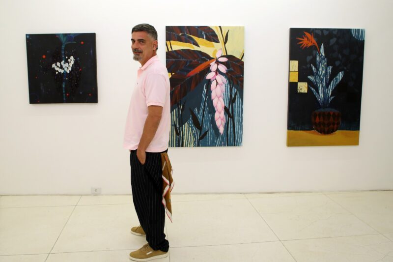 Do grafite à memória: Artur Fidalgo abre duas individuais em Copacabana ontem 01/10 - Ze Ronaldo