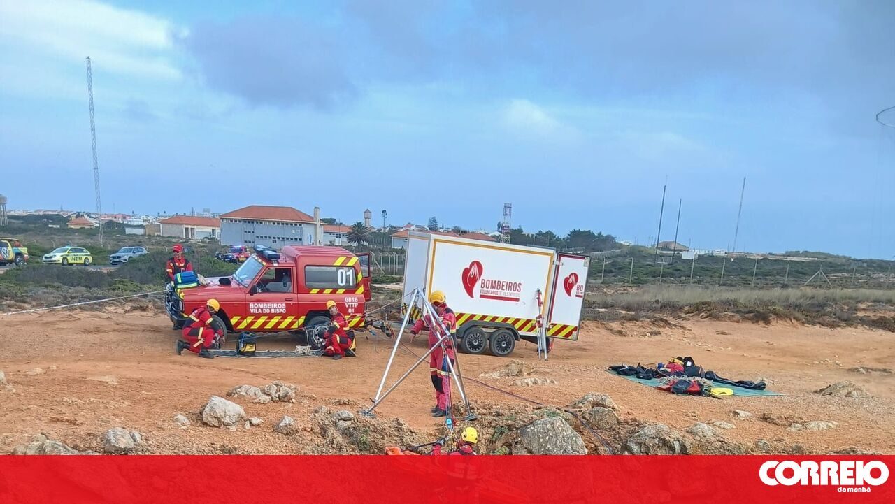 Mulher alemã de 64 anos morre após queda de arriba com cerca de 20 metros em Sagres
