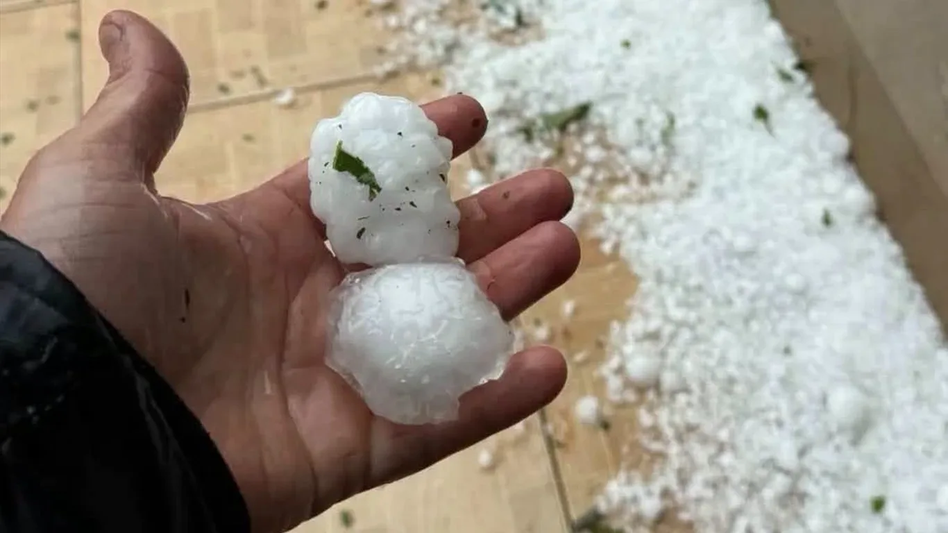 Granizo com tamanho até de ovos causa estragos no interior gaúcho
