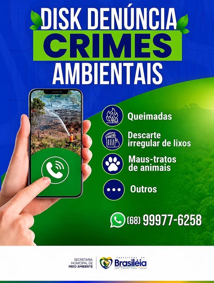 Brasiléia disponibiliza Disk Denúncia para combater crimes ambientais e proteger a fauna - O Alto Acre