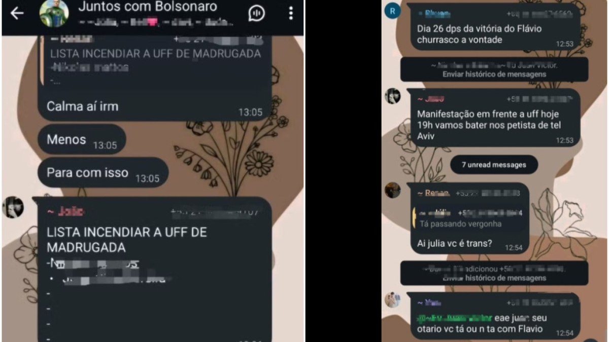 Estudantes da UFF denunciam ameaças após manifestações pró-Lula