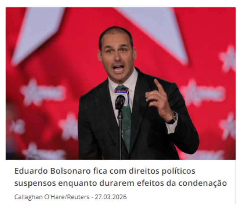 Moraes determina prisão de Eduardo Bolsonaro em regime semiaberto e cancela passaporte