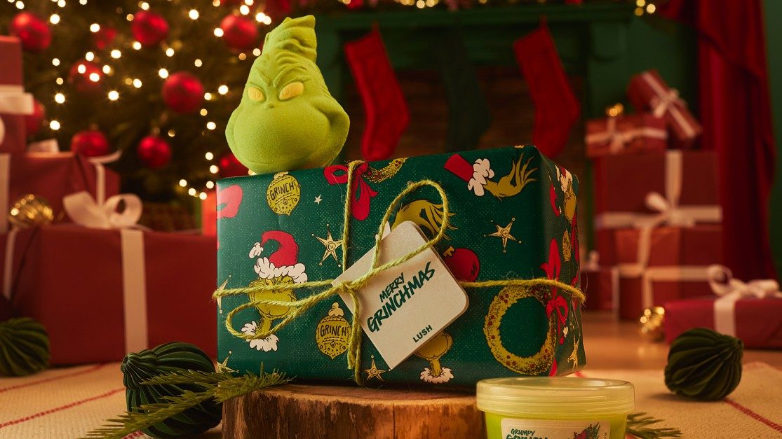 O Grinch invadiu a Lush! A nova coleção de Natal tem aroma a maçã verde