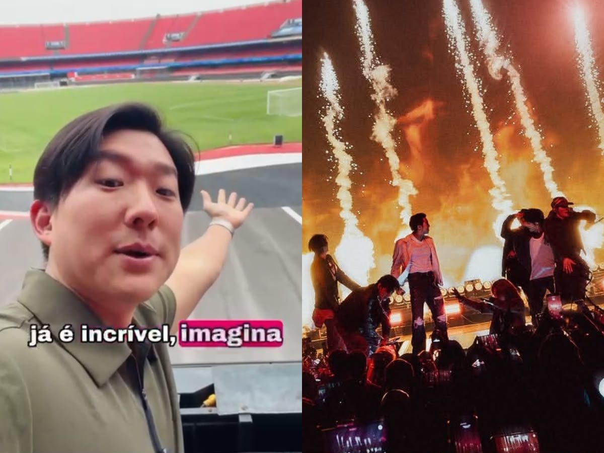 Pyong Lee mostra vista do K-Marote nos shows do BTS em SP; saiba como ganhar - Portal Leo Dias