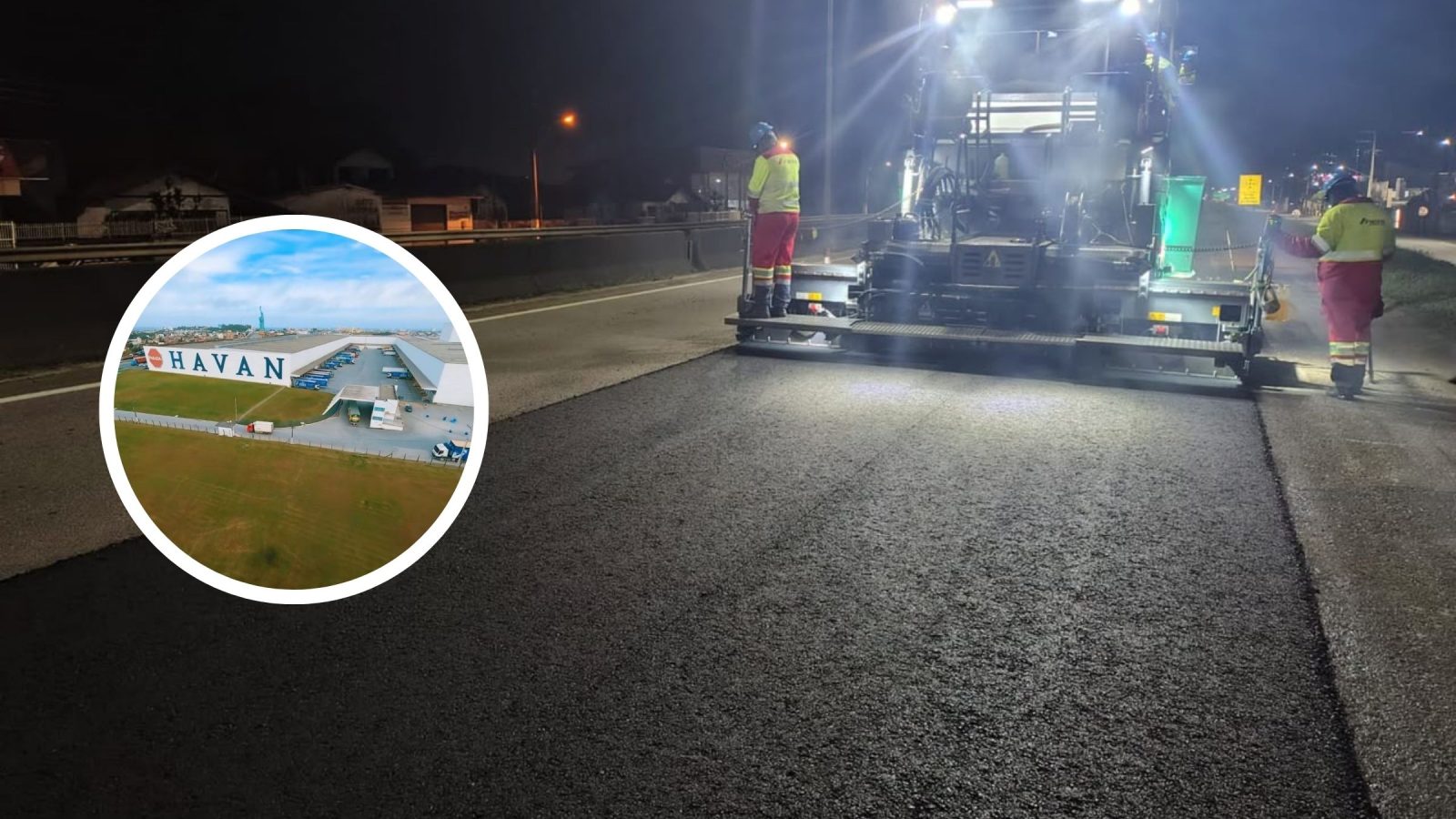 Obras na BR-101 bloqueiam acesso à megaloja da Havan e alteram trânsito em cidade de SC; veja horários e desvios