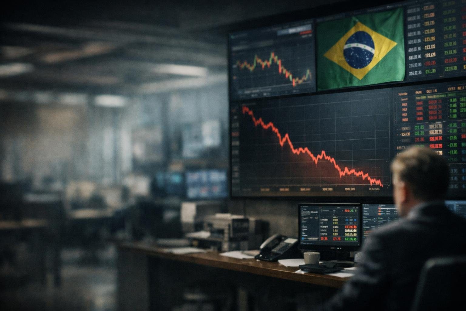 Ibovespa cai com cenário eleitoral indefinido e pressão da Vale